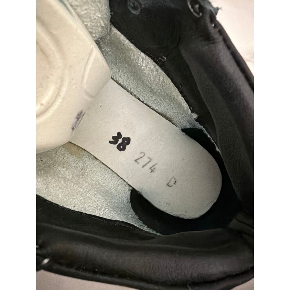 Golden Goose Shoes Mid Star Black White Gray Suede Leather Sneakers Women's 8 - Picture 5 of 6